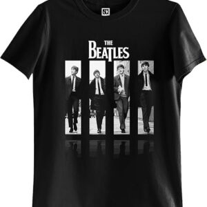 INDISSH Beatles Band Printed T-Shirt for Men Half Sleeve T-Shirt